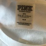 PINK - Victoria's Secret Pink VS Collegiate Collection WISCONSIN BADGERS White Crew Neck Tee Sz. M BLING Photo 7