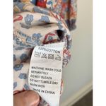 SundayUp Floral Dress Sz Large Cream Orange Gold Blue Boho Photo 8