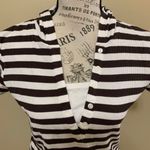 Cato Brown & White Striped Small Hoodie Top Photo 4