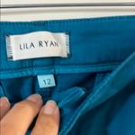 Lila Ryan  Women's Teal Wide Leg Pants Photo 1