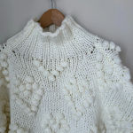 Chicwish ‎ Turtleneck Sweater Chunky cowl neck Knit White Style Size M (No Tag) Photo 4