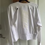 Nike  White Crop Long Sleeve Sweatshirt Photo 3