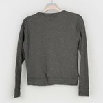 MOTHER The Tie Up Easy Sweatshirt Lace Up Charcoal Gray Heather Size Small Photo 1