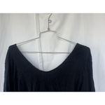 Free People  Beach Lunch Date Mini Dress Black Women's Size Medium Vacation Photo 3