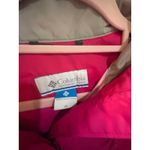 Columbia  Hot Pink Hooded Rain Jacket Belted Lightweight Women's Medium Photo 2
