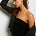 American Eagle Don’t Ask Why Black Tube Top Photo 1