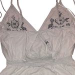 Love Tree  very light blue romper with Elegant Design and back cutout Sz med Photo 2