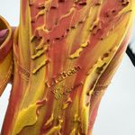 L.L.Bean Orange/Yellow Slip On Flip Flop tie dye Thong Sandals Women's Size 9 Photo 6