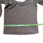 Lulus Brown Ribbed Scoopneck Crop Top New With Tags Size Small Photo 4