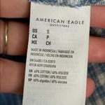 American Eagle  Women's Oversized Plaid Blue & White Button Up Shirt Size Small Photo 5