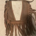 Montana West Brown Fringe Cowhide Crossbody Bag Photo 1