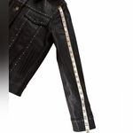 The Kooples black Leather Studded Jacket Women's Size 1 motorcycle XS/ S $945 Photo 6
