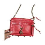 Rebecca Minkoff Mini Mac Red Leather Crossbody Bag Photo 3