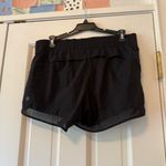Athleta Black Mesh Racer Run Shorts 4” Size Small Photo 3