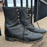 Justin Boots Vintage  black roper lace up granny booties 6B Photo 0