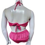 Kenneth Cole  Reaction Pink Ruffle Bikini (M) Photo 2
