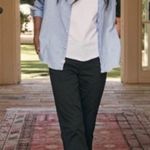 Frank & Eileen Blackstone The Italian Peach Twill Utility Pants in Size 4 Black Photo 2