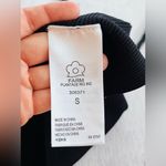 Anthropologie Farm Rio Bandeau Front Cut Out Crop Top in Black Size Small NWOT Photo 8