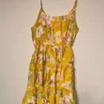 Blu Pepper  Yellow Floral Print Dress Photo 6