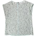 Loft Petites Mint Green Lace Sleeveless Top Womens Size MP Career Casual Photo 1