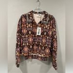NWT Savanna Jane Printed Aztec Western Corduroy Jacket with Rhinestone Photo 4