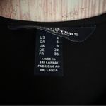 Lands' End The Outfitters By  Black Ruffle Front Blouse Photo 6