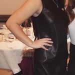 5|48 Black Faux Leather dress  Photo 5