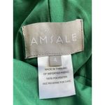 Amsale Solid Green Halter Button Neck Floor Length Gown Formal Dress Prom Hoco 4 Photo 11