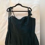 Dessy Group Bustier Crepe Midi Dress Size 16 Photo 6