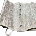 Vintage Alivila.Y Fashion Corset Floral Victorian Top Gold/Cream Sz 4XL Plus White Photo 2