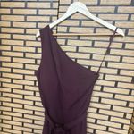Antonio Melani  Burgundy‎ One Shoulder Jumpsuit Size 6 Photo 2