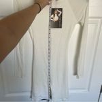 Naked Wardrobe NWT  Cream 4-Way Stretch Long Sleeve Crew Neck Romper Size S Photo 5