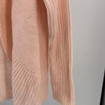 Chico's  pale Pink open front Cardigan Ribbed Knit Sweater wool mohair blend L Photo 4