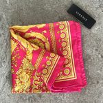 Versace NEW Barocco Print Silk Scarf Foulard Size 36”x35” New w/Tag $575 Photo 10