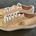 Daisy Fuentes  Blush Pink Sneakers Rose Gold Glitter Size 7 New Without Box Photo 0