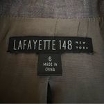 Lafayette 148 Womens Wool Linen Blazer Size 6 Minimalist Capsule Office Career Brown Photo 5