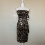 Guess by Marciano Gold/Black Leopard Lust Dress S Photo 2