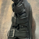 Demonia  Black Violet Platform Open-Toe Boots Size 7 Photo 0