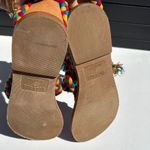 Soludos ankle tie wrap sandals multicolored red yellow blue rope flat size 7 Photo 5