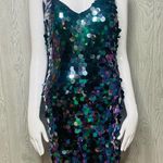 Crystal Doll Nwt color shifting  large sequin dress eras tour y2k style mermaid s Photo 7