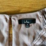 Lulus  Loving Arms Taupe Lace Long Sleeve Peplum Top New Medium Photo 4