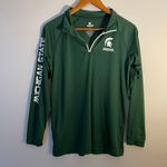 Michigan State 1/4 Zip Green Photo 0