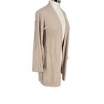 T Tahari  Open Front Cardigan Sweater With Wide Sleeves Beige Size Small Photo 4