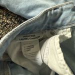 Paige  High Rise Laurel Canyon Flare Denim Jeans Distressed Faded Sz 32 Photo 4