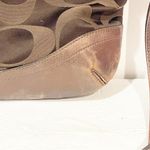 Coach  Signature Optic Chain Fabric & Leather Crossbody Bronze Brown Photo 4