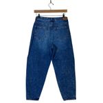 American Eagle Mom Jeans Womens 4 Short Dark Wash High Rise Tapered Rigid Retro Photo 3