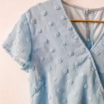 SheIn Baby Blue Swiss Dot Jumpsuit Photo 1