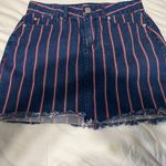 American Eagle  Blue and Red Denim Shirt Photo 1