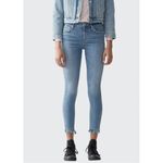 AGOLDE Sophie High-Rise Cropped Skinny Jeans with Chewed Hem Size 24 Photo 13