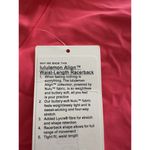 Lululemon Align Waist Length Racerback Tank Nulu Size 4 Lipgloss LIPG 08395 Pink Photo 4